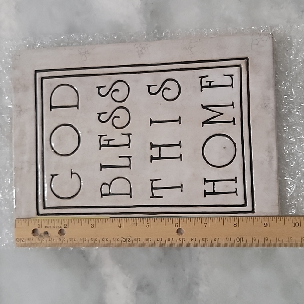 God Bless this Home Ceramic decor - Picture 3 of 5